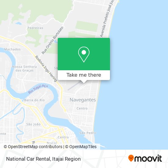 Mapa National Car Rental