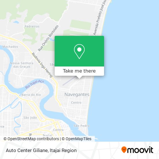 Mapa Auto Center Giliane