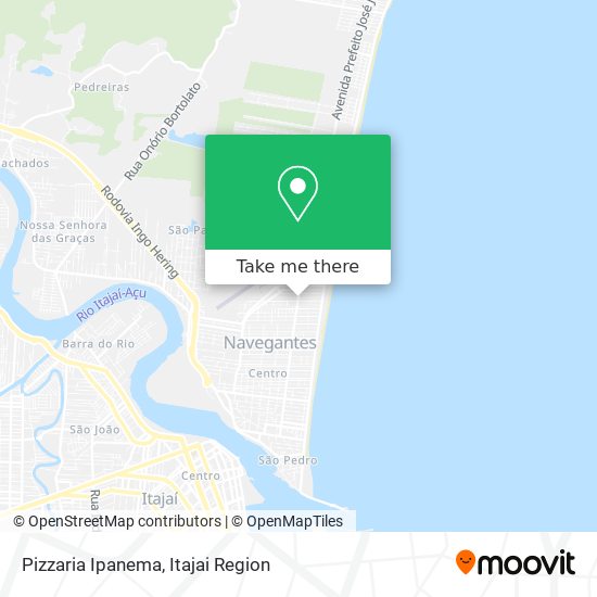 Mapa Pizzaria Ipanema