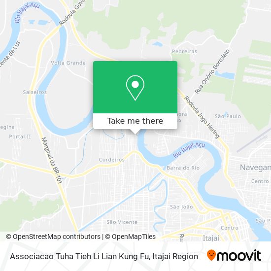 Mapa Associacao Tuha Tieh Li Lian Kung Fu