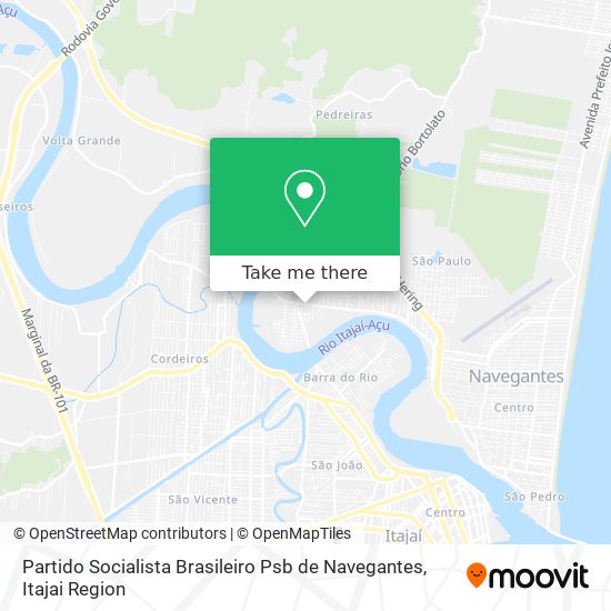 Partido Socialista Brasileiro Psb de Navegantes map