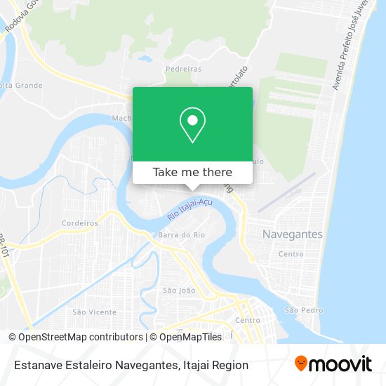 Mapa Estanave Estaleiro Navegantes