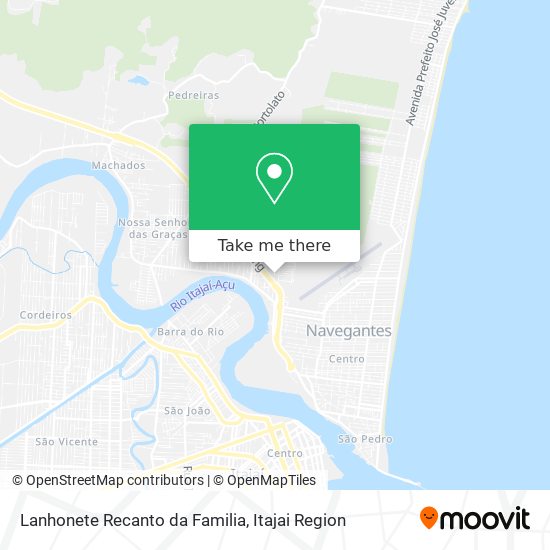 Lanhonete Recanto da Familia map