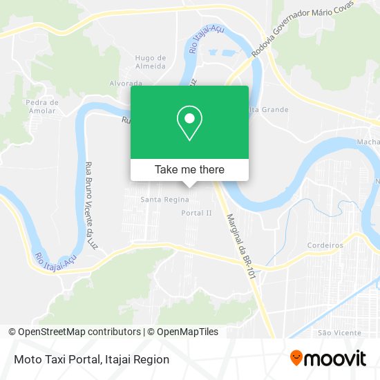 Moto Taxi Portal map