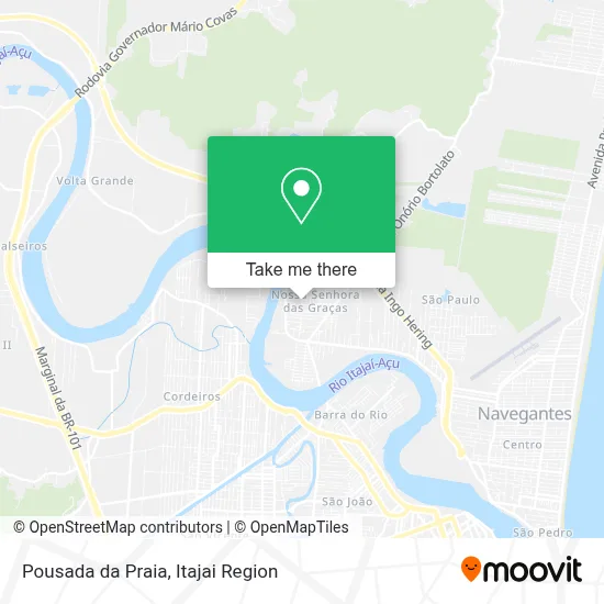 Pousada da Praia map