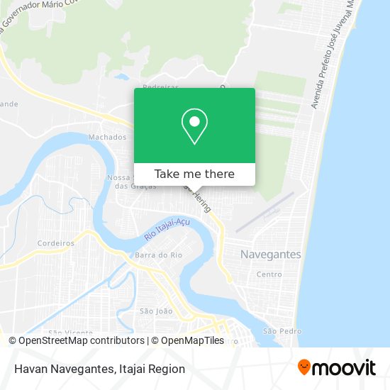 Havan Navegantes map