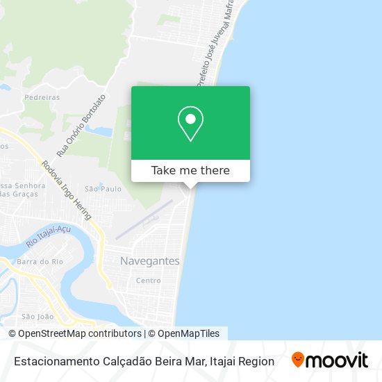 Mapa Estacionamento Calçadão Beira Mar