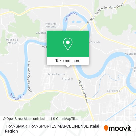 Mapa TRANSMAR TRANSPORTES MARCELINENSE