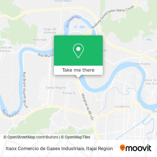 Itaox Comercio de Gases Industriais map