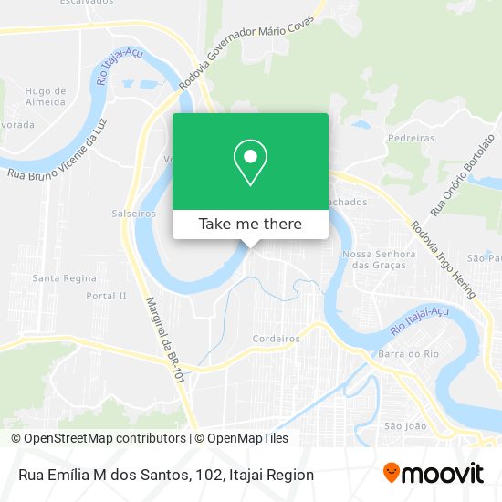 Rua Emília M dos Santos, 102 map