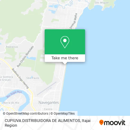 CUPIUVA DISTRIBUIDORA DE ALIMENTOS map