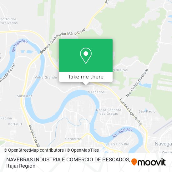 NAVEBRAS INDUSTRIA E COMERCIO DE PESCADOS map