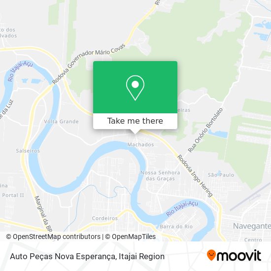 Mapa Auto Peças Nova Esperança