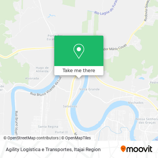 Mapa Agility Logística e Transportes