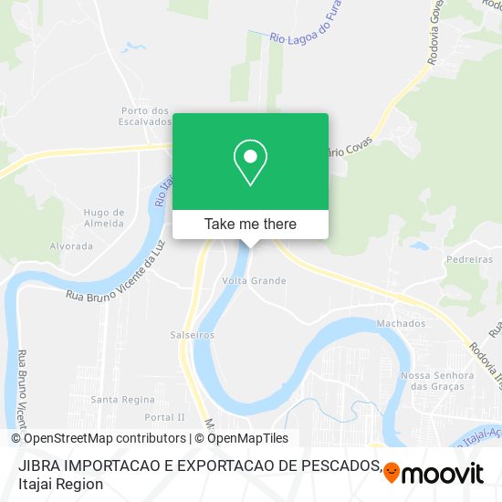 JIBRA IMPORTACAO E EXPORTACAO DE PESCADOS map