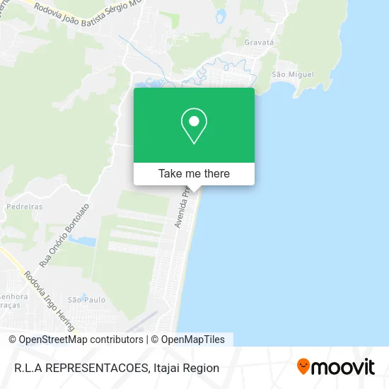 R.L.A REPRESENTACOES map