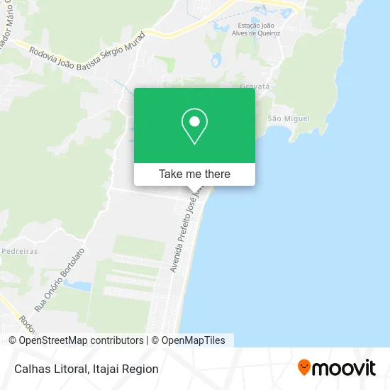 Calhas Litoral map