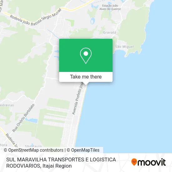 SUL MARAVILHA TRANSPORTES E LOGISTICA RODOVIARIOS map