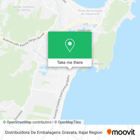 Distribuidora De Embalagens Gravata map