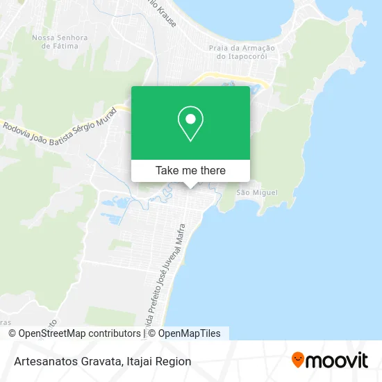 Artesanatos Gravata map