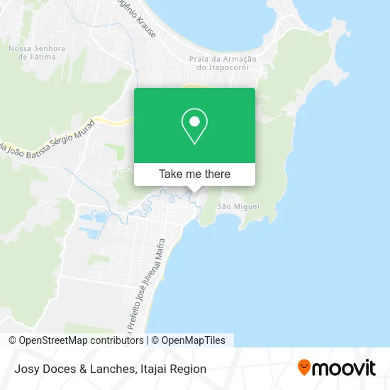 Josy Doces & Lanches map