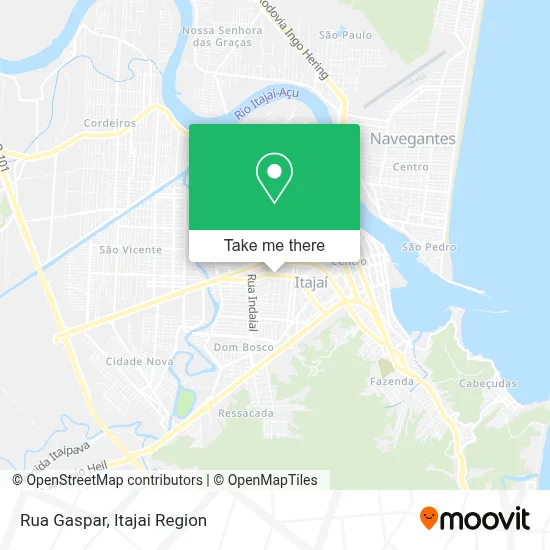 Rua Gaspar map