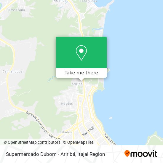 Mapa Supermercado Dubom - Ariribá