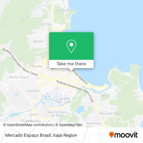 Mercado Espaço Brasil map