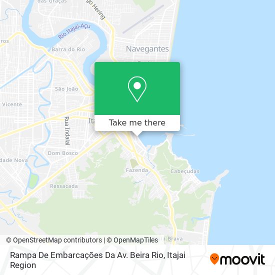 Mapa Rampa De Embarcações Da Av. Beira Rio