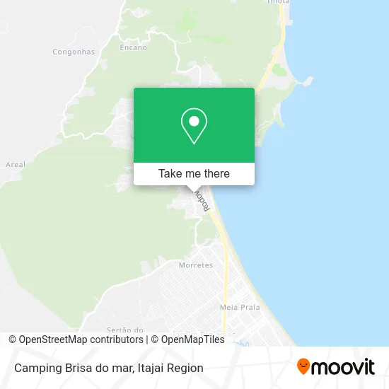 Camping Brisa do mar map