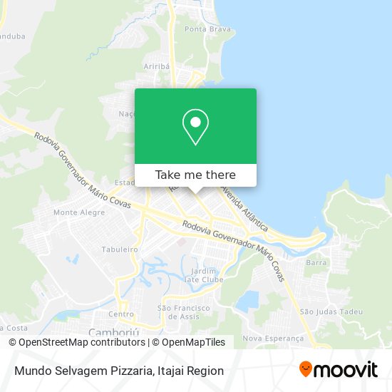 Mundo Selvagem Pizzaria map