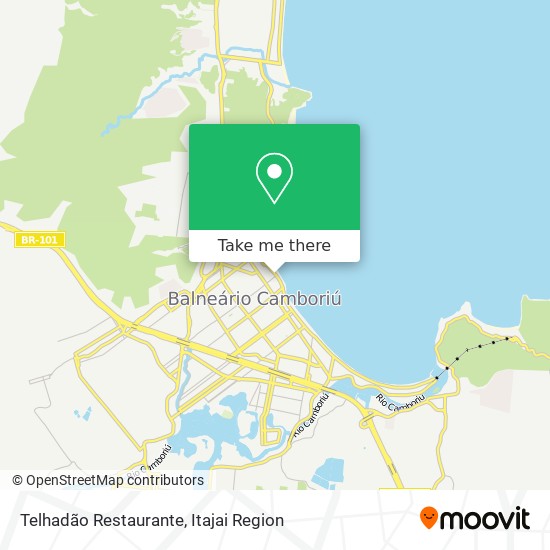 Mapa Telhadão Restaurante