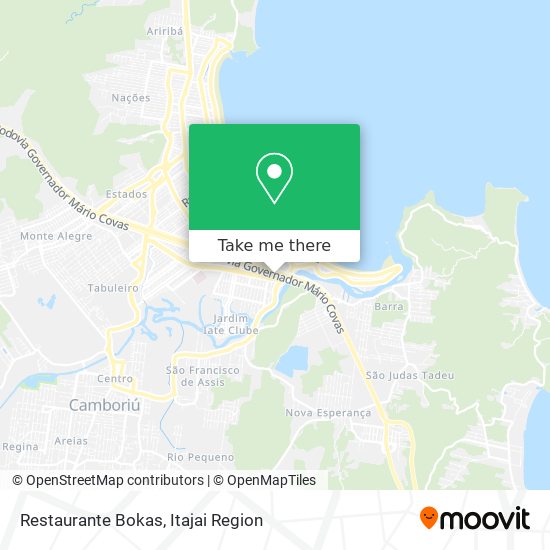 Restaurante Bokas map