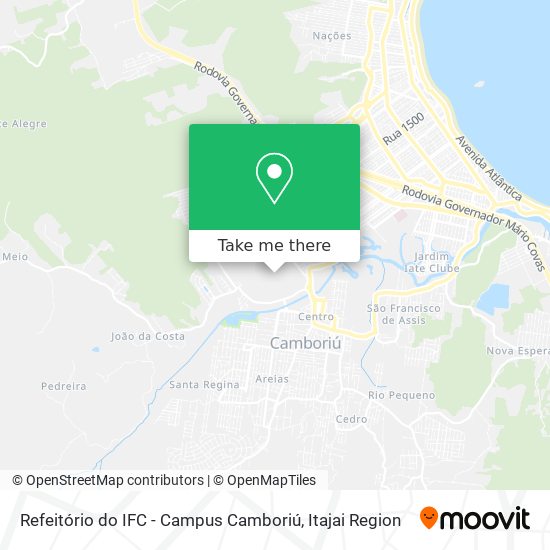 Mapa Refeitório do IFC - Campus Camboriú