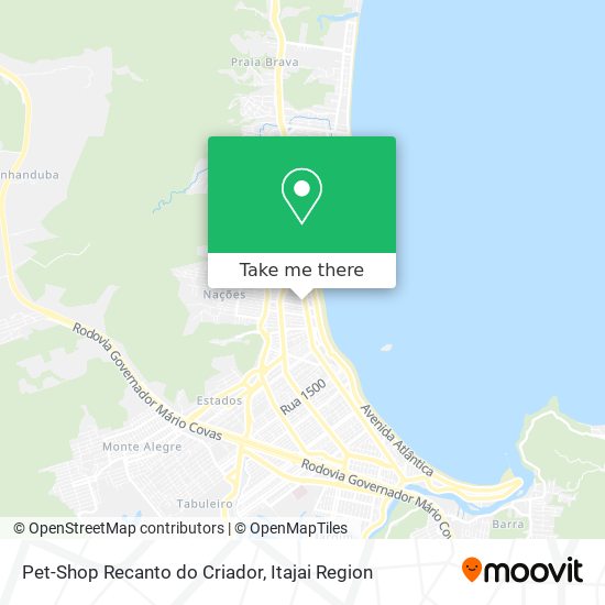 Pet-Shop Recanto do Criador map