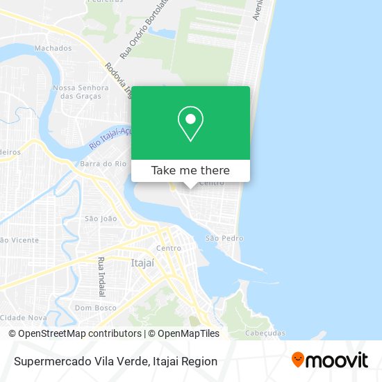 Mapa Supermercado Vila Verde