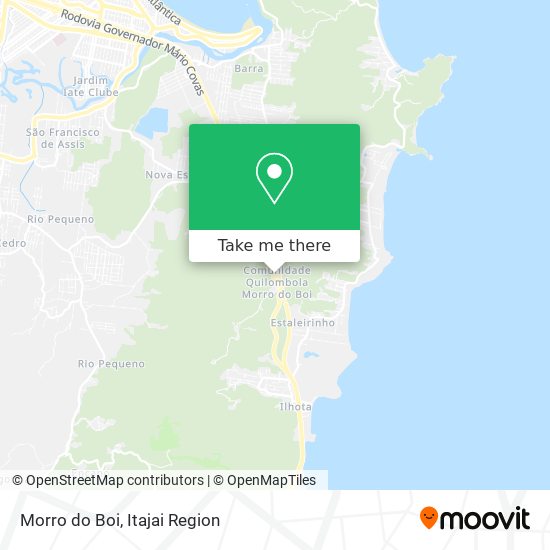 Morro do Boi map