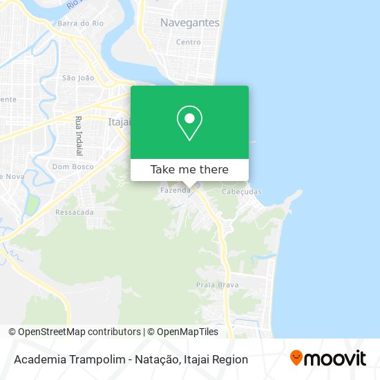 Academia Trampolim - Natação map