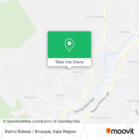 Mapa Bairro Bateas / Brusque