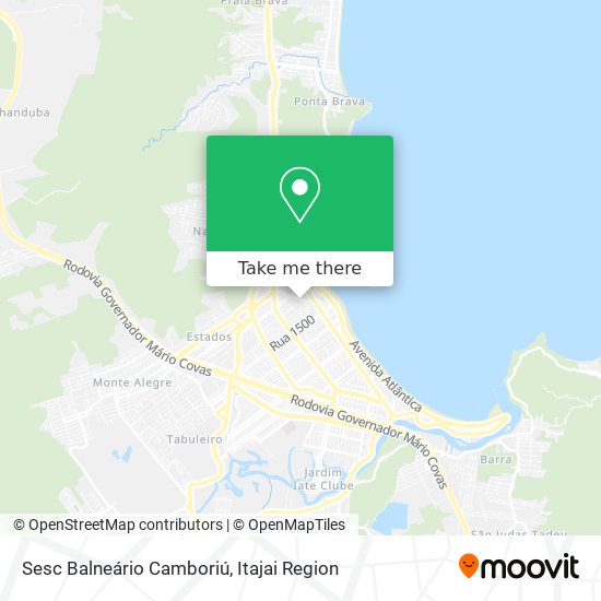 Sesc Balneário Camboriú map