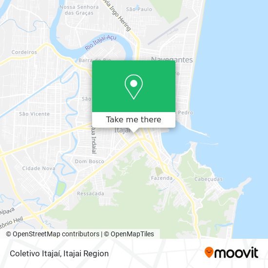 Coletivo Itajaí map