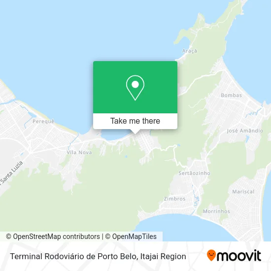 Terminal Rodoviário de Porto Belo map