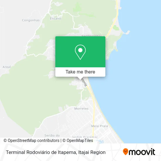 Terminal Rodoviário de Itapema map