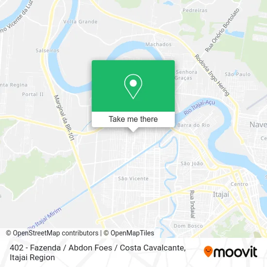 402 - Fazenda / Abdon Foes / Costa Cavalcante map