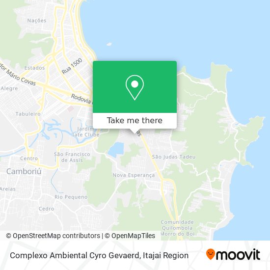 Complexo Ambiental Cyro Gevaerd map