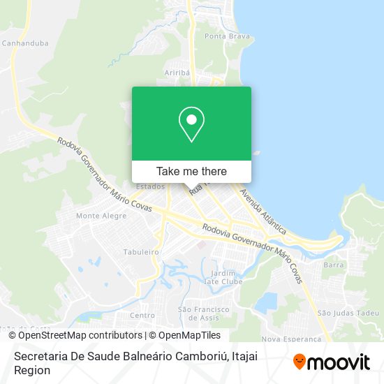 Secretaria De Saude Balneário Camboriú map