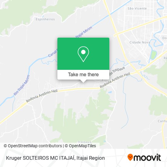 Kruger SOLTEIROS MC ITAJAÍ map
