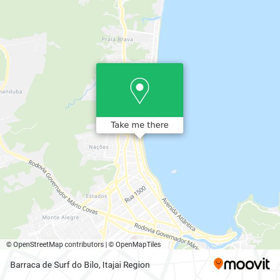 Mapa Barraca de Surf do Bilo