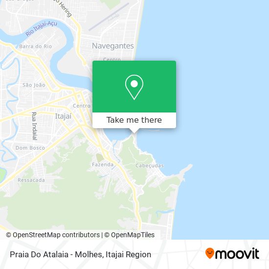 Mapa Praia Do Atalaia - Molhes
