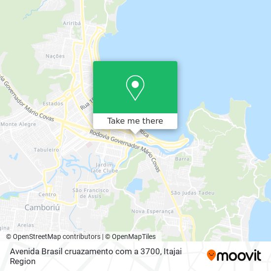 Avenida Brasil cruazamento com a 3700 map